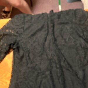 Soft Surroundings Black Lace Top